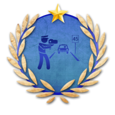 <span class="achTooltipTitle">The Speed Enforcer</span><br />
<span class="achTooltipDesc">Be a Police Department member and catch a speeder with the radar.</span><br /> Achievement The Speed Enforcer